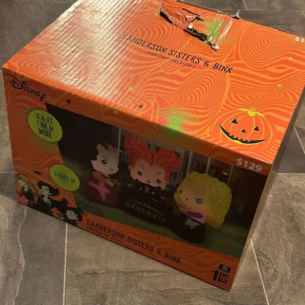 5.5ft Sanderson Sisters & Binx Hocus Pocus Halloween Airblown Inflatable